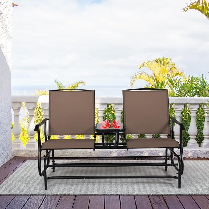 Giantex Patio Bench Glider Chair - Image 9