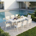 Outdoor Aluminum Patio Dining Table Set by Oasbira