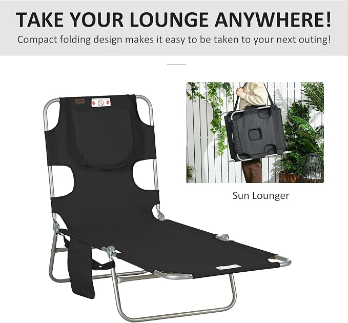 Outsunny Chaise Lounge Chair Outdoor - Image 7