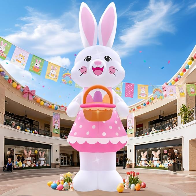 Lanstics 20FT Easter Inflatable Giant Bunny Inflatable - Image 7