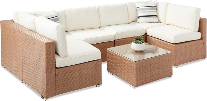 Best Choice Products 7-Piece Modular Outdoor Sectional Wicker Patio by BestChoiceProducts