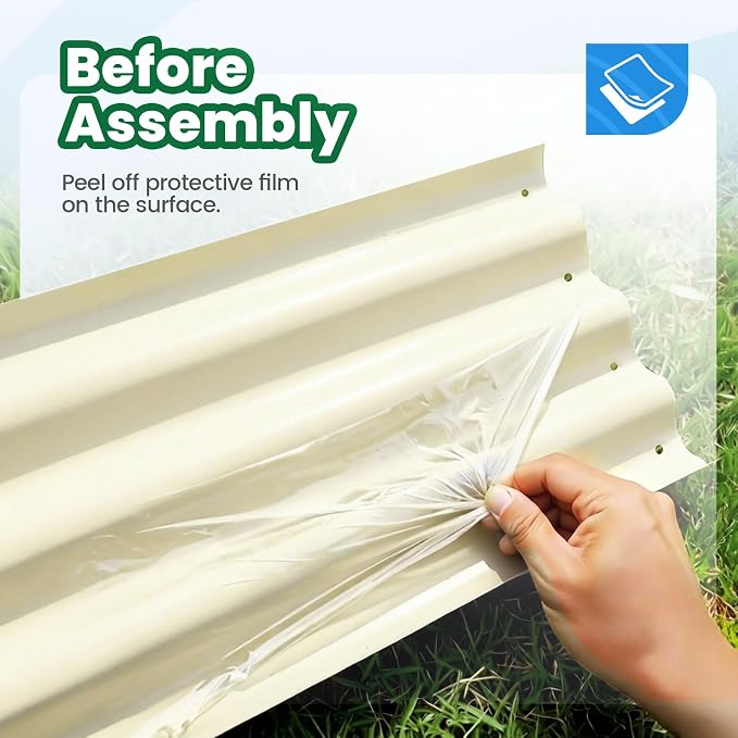 Quictent Galvanized Tall Raised Garden Bed Kit, - Image 4