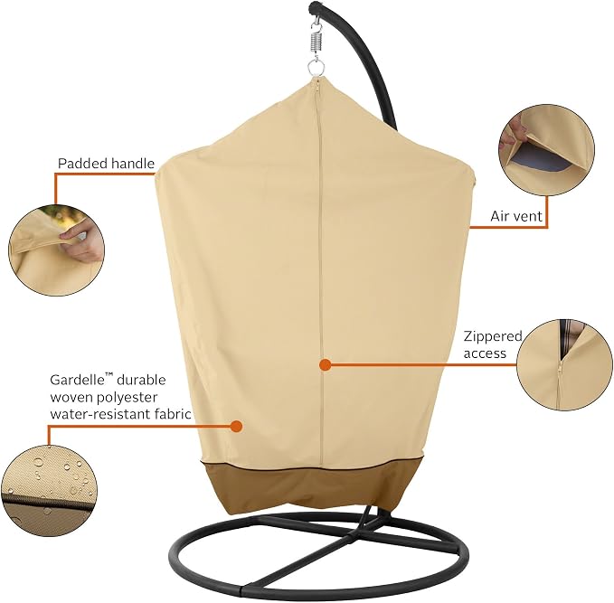 Classic Accessories Veranda Water-Resistant 46 Inch Patio Hammock Chair Cover - Image 5