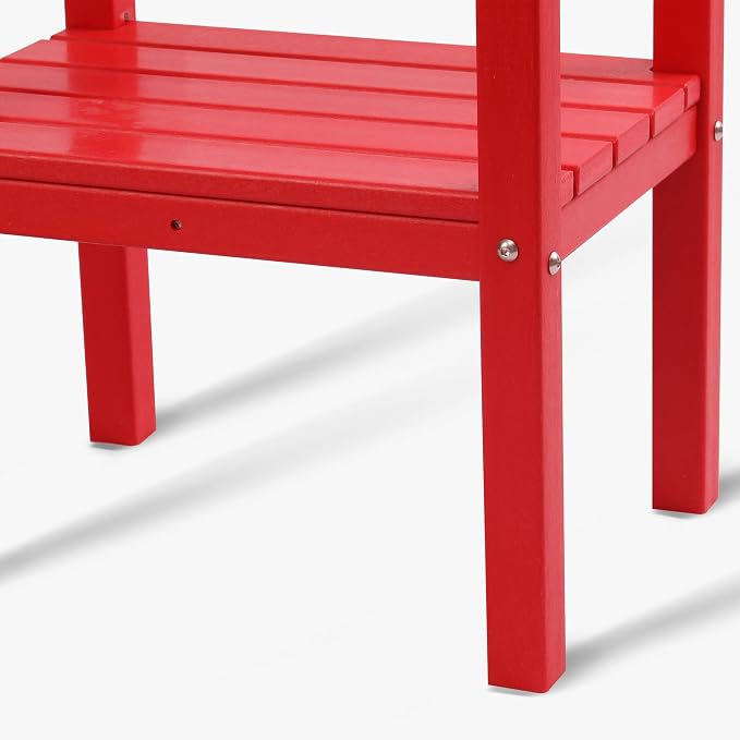 WestinTrends Malibu 36" Outdoor Adirondack HDPE 2-Tier Patio Side Table - Image 8