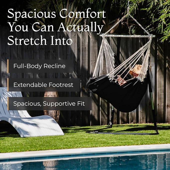 Hanging Hammock Chair Swing – Hanging Chair Outdoor & Indoor - Image 2