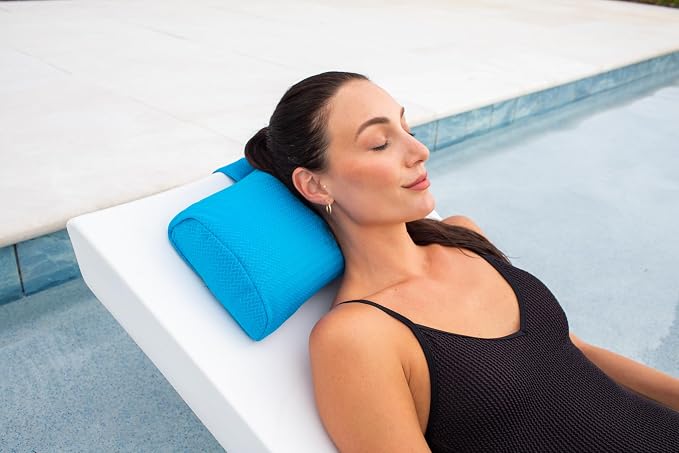 REZVANI Headrest Pillow for Patio Chaise Lounge, in Pool Lounger on Ledge - Image 3