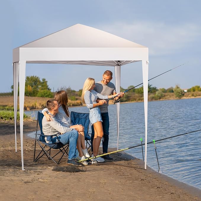 Outvita 6.5x6.5ft Pop Up Canopy Tent, Outdoor Instant Shelter Folding Canopy - Image 8