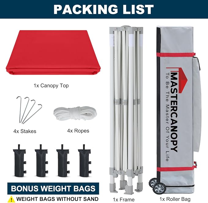 MASTERCANOPY Pop Up Canopy Tent Commercial Grade 10x10 Instant Shelter - Image 9