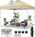 COBIZI 10x10 Pop Up Canopy Tent Without Removable Sidewalls, One Push Party by COBIZI