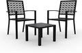 GAOMON 3 Piece Patio Bistro Set, Outdoor Patio Furniture Set by GAOMON