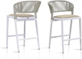 PURPLE LEAF Counter Height Bar Stool Set of 2 Woven Bar Height Stools Kitchen by PURPLELEAF