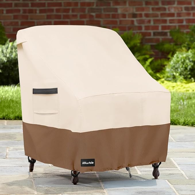 Outdoor Swivel Lounge Chair Cover 2 Pack, Waterproof Heavy Duty Lawn Patio - Image 5