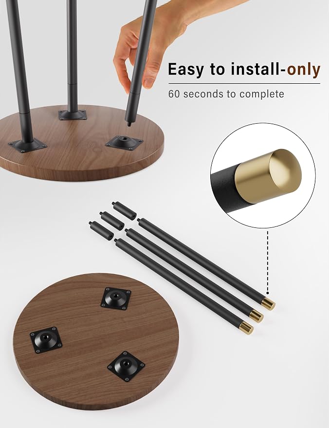 Plant Stand Indoor 2 Pack: Adjustable Wood 16 Inch Plant Stand - Image 3