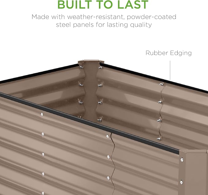 Best Choice Products 4x2x2ft Outdoor Metal Raised Garden Bed, Deep Root Planter - Image 5