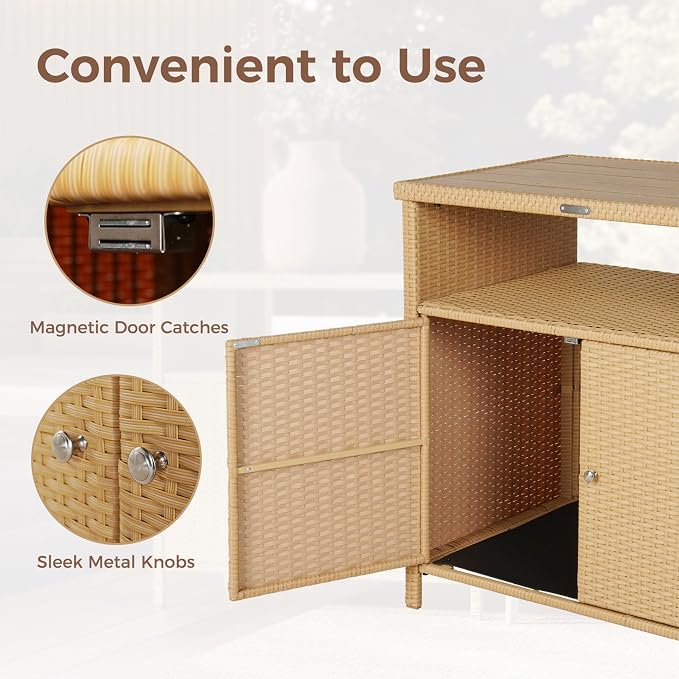 Grand patio Outdoor Storage Cabinet - Image 5