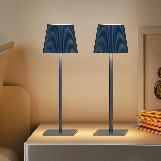 LUTEC 4 Pack Cordless Table Lamp, 6000mAh Rechargeable Battery Operated Desk - Image 7