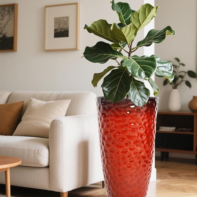 Worth 2 Pack 24" Tall Large Plastic Planter - Image 6