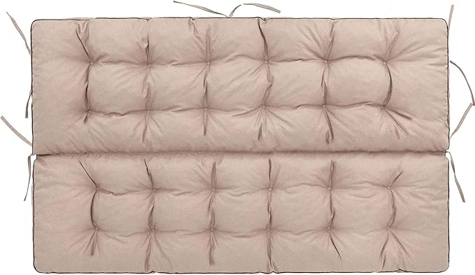 Outside Benches Cushion with Backrest, Thicken Waterproof Swing Cushions 2/3 - Image 4