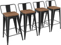 Yongchuang 24" Metal Barstools Set of 4 Counter Bar Stools by YongchuangInternational
