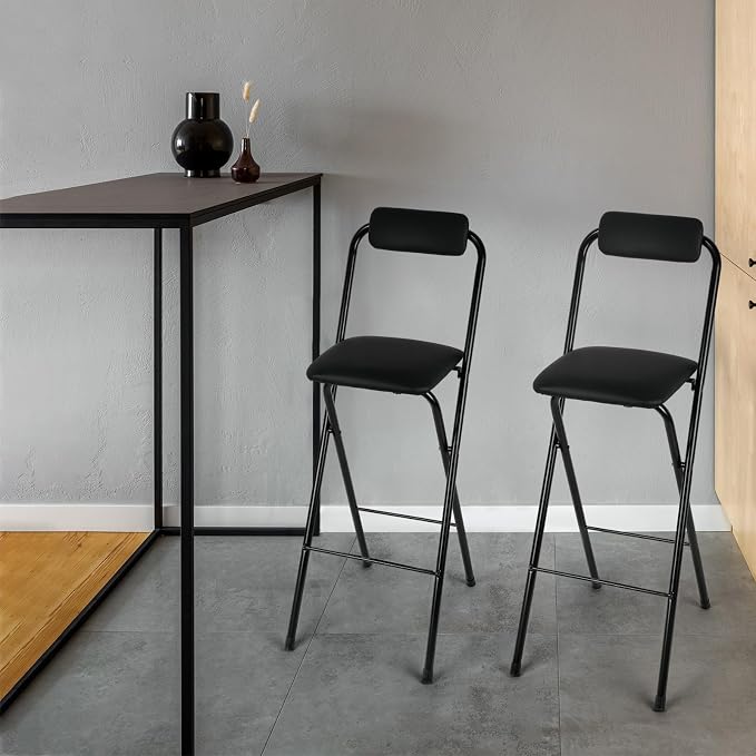 Thyle 2 Pcs Folding Bar Stool - Image 6