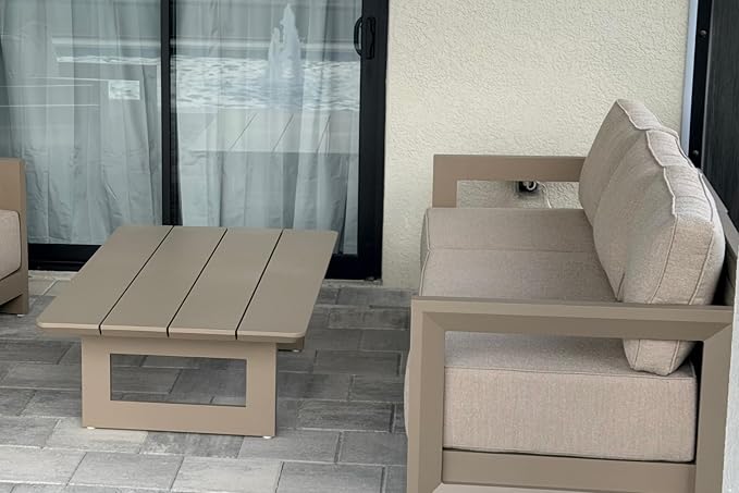 PURPLE LEAF Patio Furniture Set Open-End Outdoor Couch - Image 2