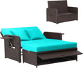 HAPPYGRILL Patio Rattan Wicker Daybed by HAPPYGRILL
