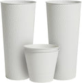Worth 2 Pack 28" Tall Narrow Metal Planter by WORTH