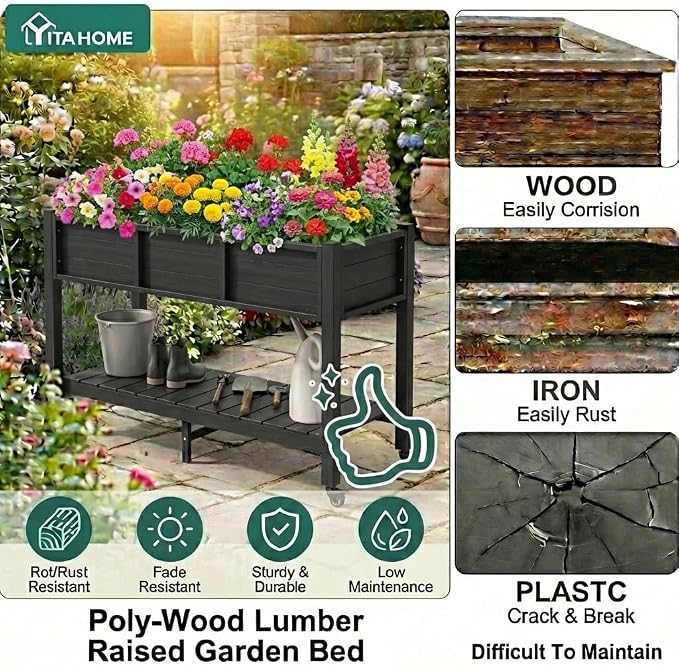 YITAHOME Raised Garden Bed HDPE - Image 5