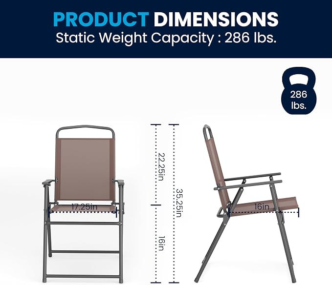 Flash Furniture Nantucket 6-Piece Patio Dining Set - Image 8