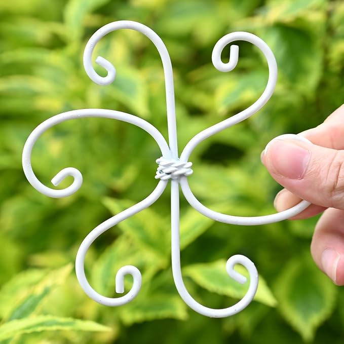 5PCS Monstera Plant Support Hook White 4.1 * 4.1 Inch – Set of 5 Durable Metal - Image 5