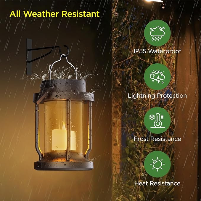 Solar Lantern Outdoor & Indoor Use – Hanging Solar Lights - Image 4