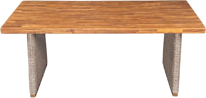 Christopher Knight Home Pasco Acacia Wood Outdoor Dining Table Set - Image 5