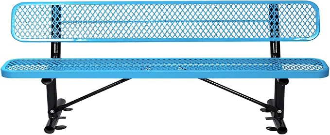 8FT/96INCH Heavy Duty Metal Park Bench by Unknown