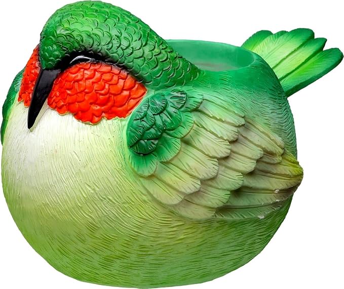 Spoontiques Hummingbird Flower Pot by Spoontiques