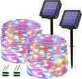 Lezonic Outdoor Solar Christmas Lights Waterproof, 2 Pack Total 240LED 24M/80Ft by Lezonic