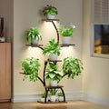 CODACE Plant Stand Indoor with Grow Lights, 6 Tiered Plant Shelf Indoor by CODACE