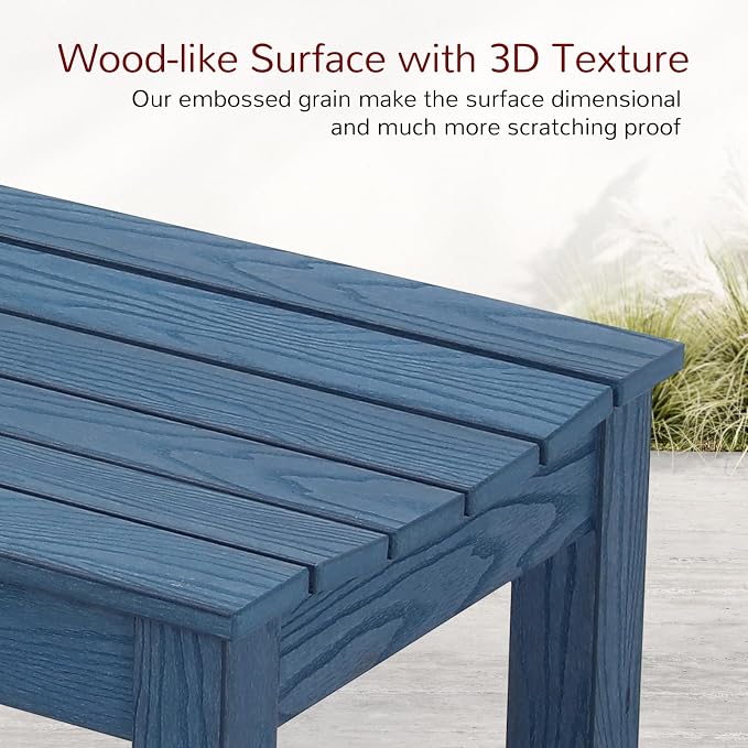 Stoog Outdoor Bench, 2-Person Patio Dining Bench, Waterproof Garden Bench - Image 9
