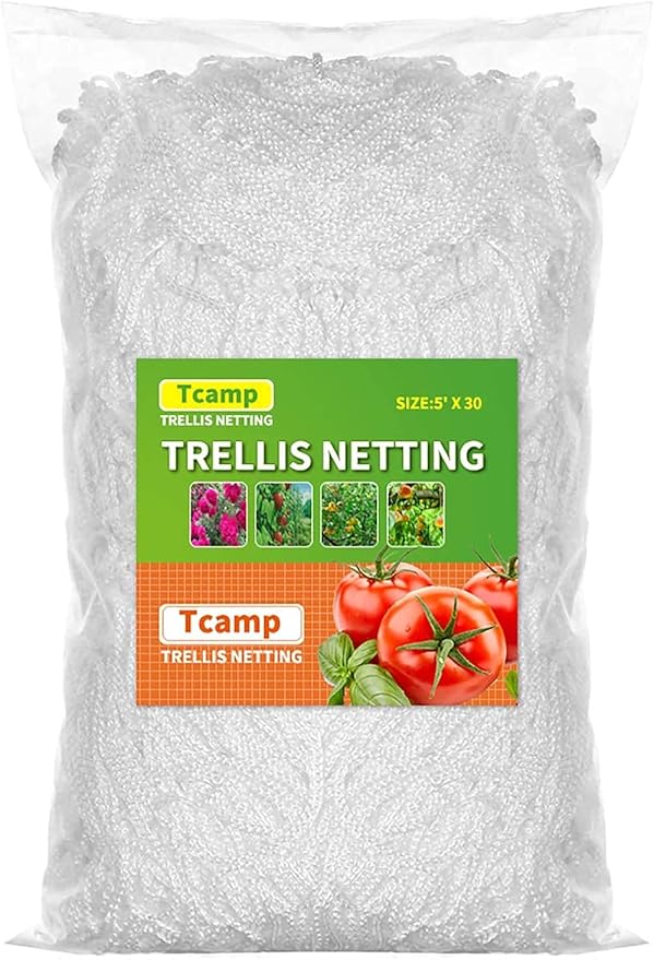 Tcamp Heavy-Duty Polyester Garden Trellis Net Plant Support Netting - Image 7
