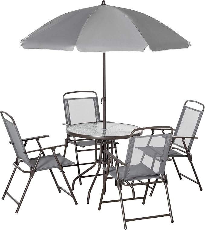 Outsunny 6 Piece Patio Dining Set by Outsunny