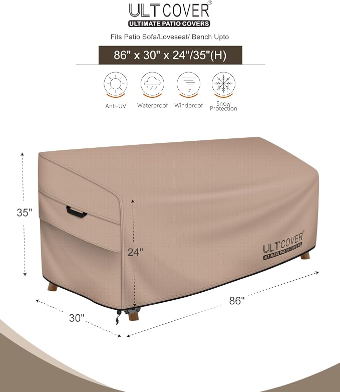ULTCOVER Waterproof Outdoor Sofa Cover - Image 2