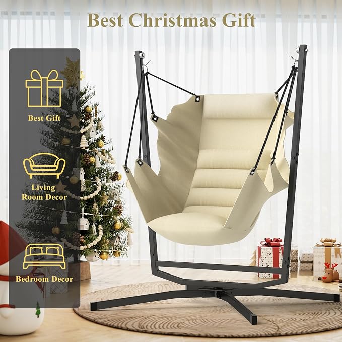 360° Swivel Hammock Swing Chair - Image 8
