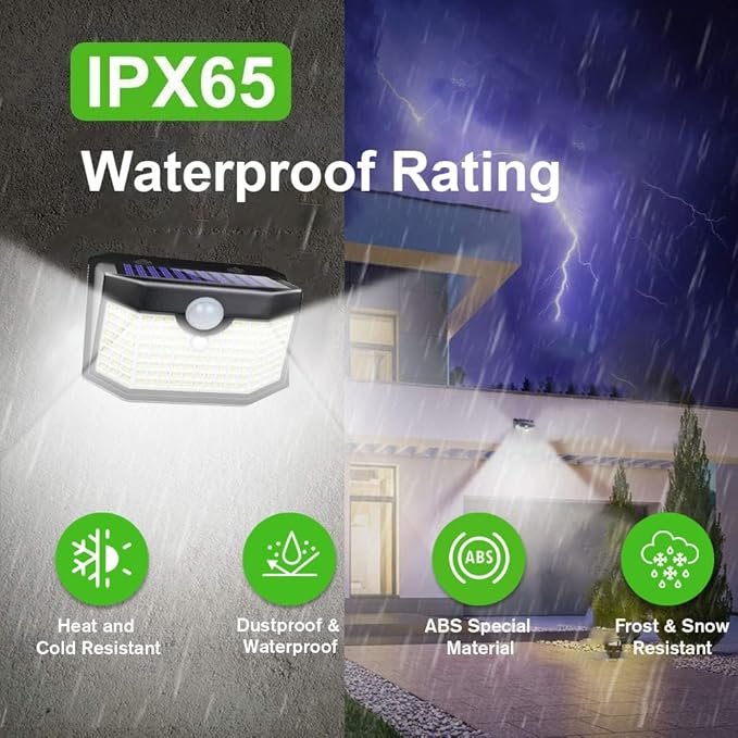 HMCITY 120 LED Outdoor Solar Lights - Image 5