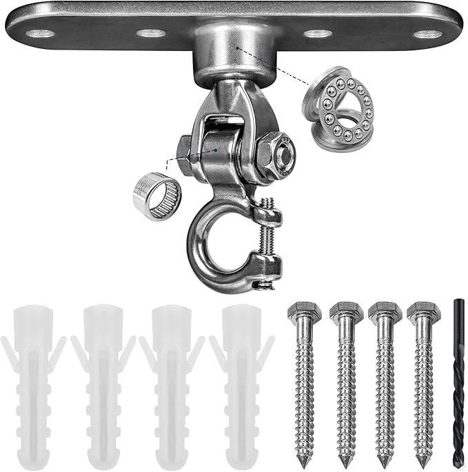 Heavy Duty Swing Hanger Smooth Operation 180° & 360° Swivel Bearings 1500 lb by Dakzhou