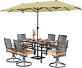 PHI VILLA 7 Pieces Outdoor Dining Set by PHIVILLAThepioneerofcomfortablehouseholdsupplies