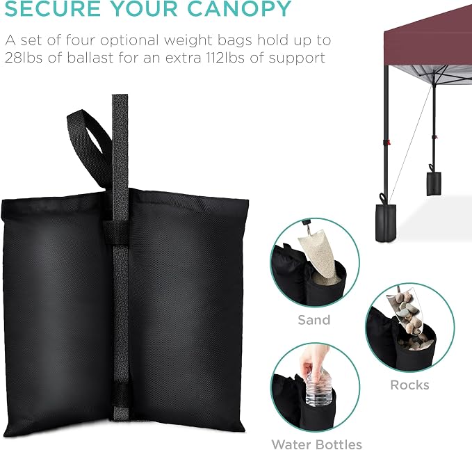 Best Choice Products 10x10ft Pop Up Canopy Tent, Outdoor Shade, 1 Person 1 - Image 6