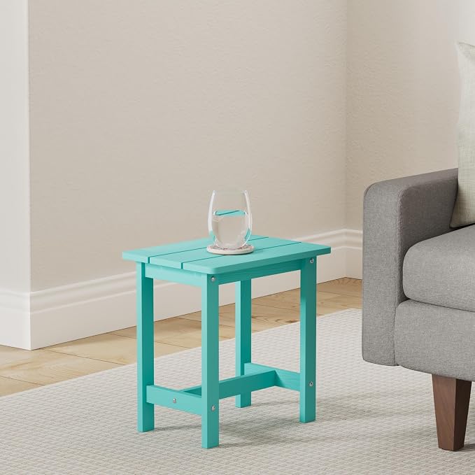 LUE BONA Outdoor Side Table, HDPS Small Outdoor Table, Adirondack Side Table - Image 2