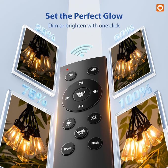addlon 200FT LED Outdoor Lights Waterproof Patio Lights - Image 5