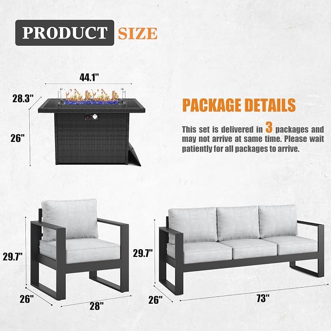 Outdoor Aluminum Furniture Set - Image 7