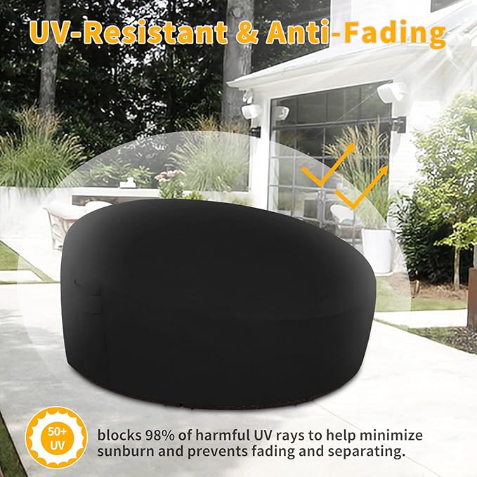 Easy-Going Heavy Duty 600D Outdoor Daybed Cover 92 Inch UV Resistant Patio - Image 4