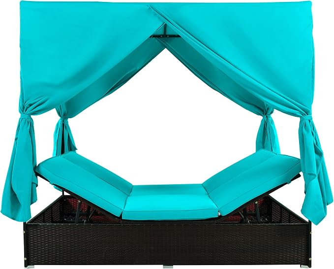 Wicker Metal Outdoor Pool Furniture - Image 9